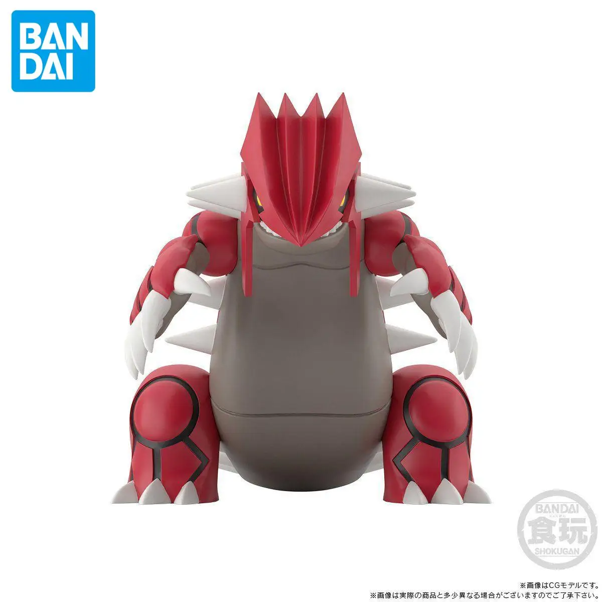 Genuine Official Original Bandai Pokemon Groudon Figure Anime Genuine Collectible Boxed Model Decoration Dolls