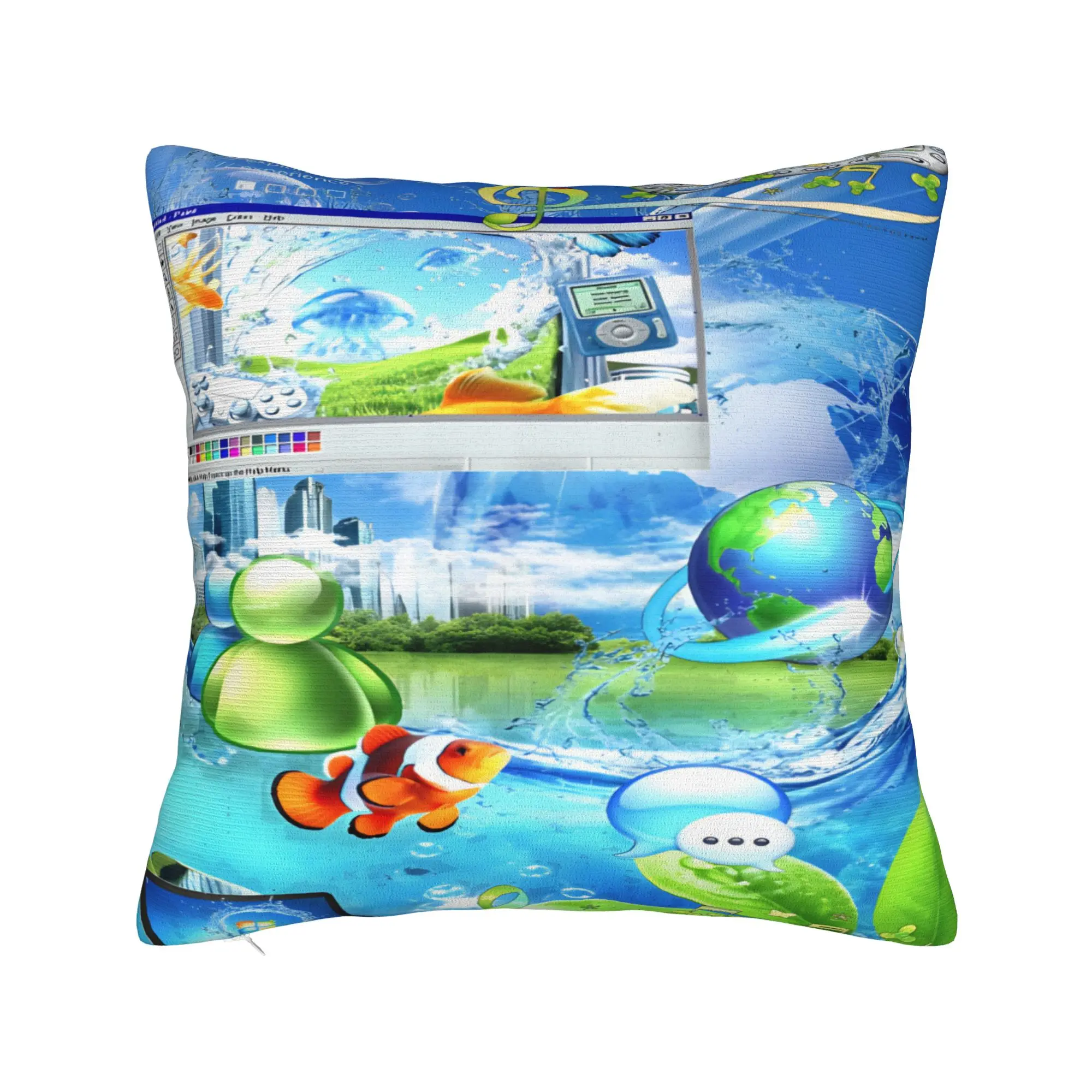 Bed Decorations Frutiger Aero Pillowcase Stuff  Pillow Covers Square Multi-Size
