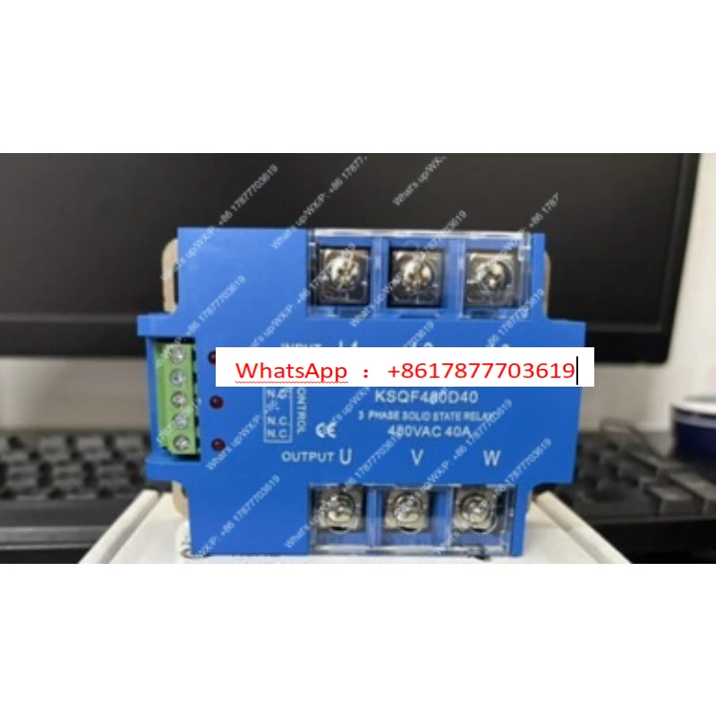 1-Piece Solid State Relay Three-Phase AC KSQF480D40 (480VAC 40A)