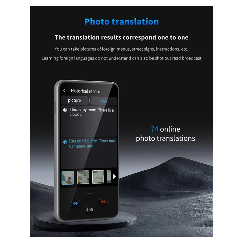 A73E-S85 Pro Wifi Smart Translator 138 Languages Offline Online Recording Chatgpt Voice Photo Group Translation