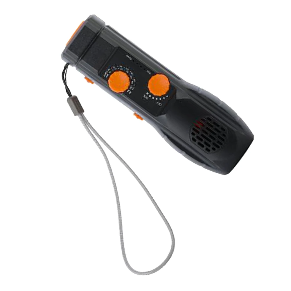 Hand Crank Flashlight Portable LED Emergency Light with Radio Sos Alarm USB Charging for Camping Hiking Mountaineering