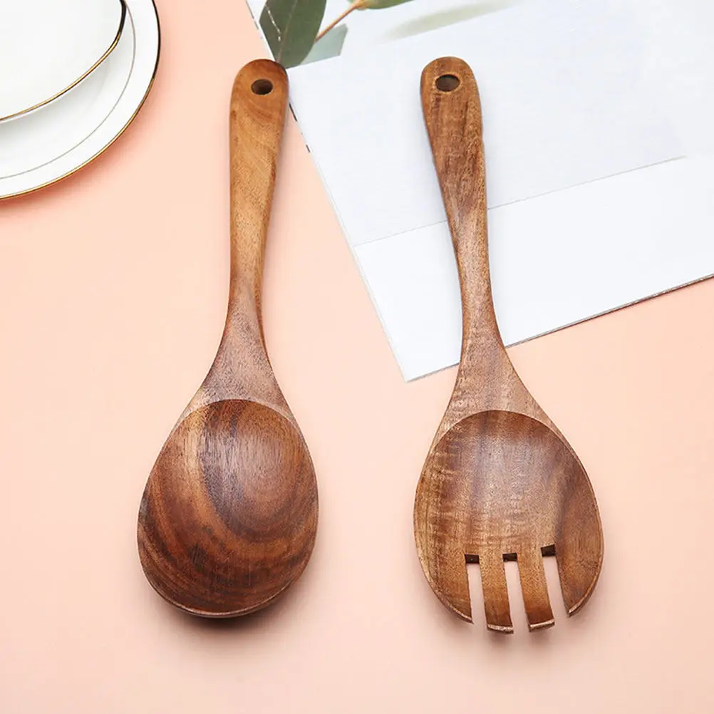 

Набор деревянных ложек для кухни: многофункциональные маленькие ложки для салата, смешивания кофе, размешивания меда, с гладкой поверхностью, легко моются