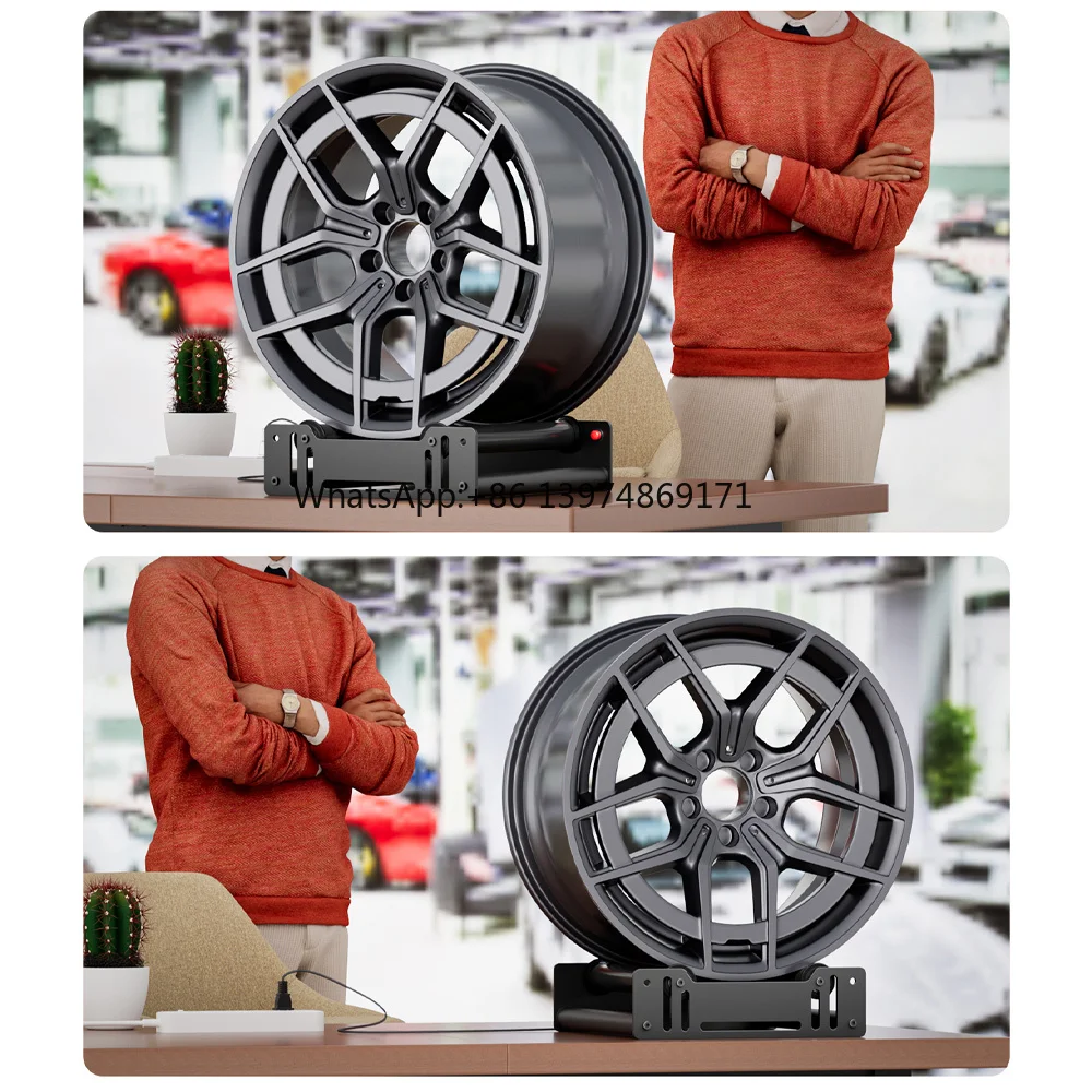 Car Hub Electric Rotating Display Stand, 360° Rotation for Photography and Photography, Strong Load-Bearing Capacity