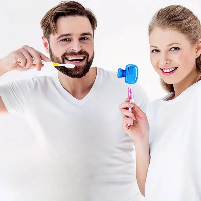 3/4 قطعة حامل فرشاة الأسنان يجب أن يكون لديك فرشاة الأسنان أثناء السفر غطاء واقي لفرشاة الأسنان البلاستيكية المحمولة