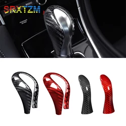 Gear Handle Sticker Carbon Fiber Car Interior Gear Shift Knob Cover for Infiniti Q50 2014 2015 2016 2017