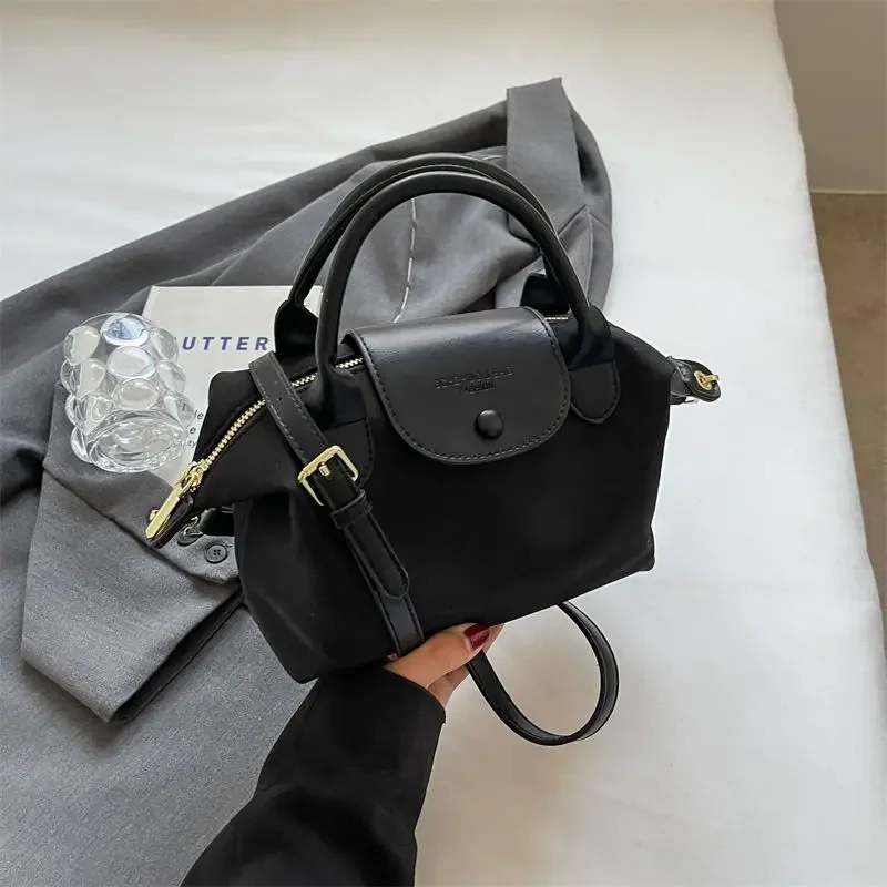 Online Celebrity Handbag Mini - Dumpling Bag Simple Portability Crossbody Bag Fashionable Oxford Cloth Mobile Coin Wallet Female