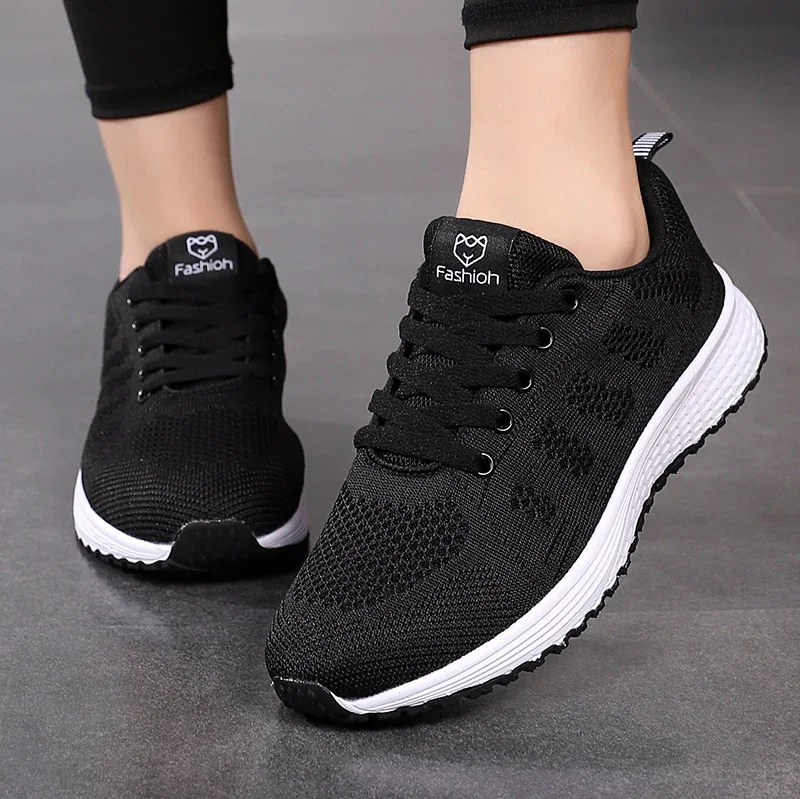 2026 New Sneakers Women Casual Shoes Fashion Breathable Walking Mesh Flat Shoes Women Tenis Feminino White Ladies Sports Shoes