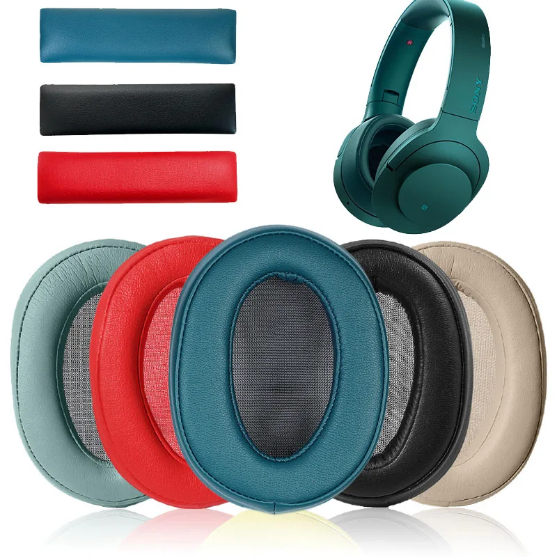 Suitable for SONY MDR-100ABN WH-H900N ear pads earphone sleeve head beam sponge pad leather earmuffs 