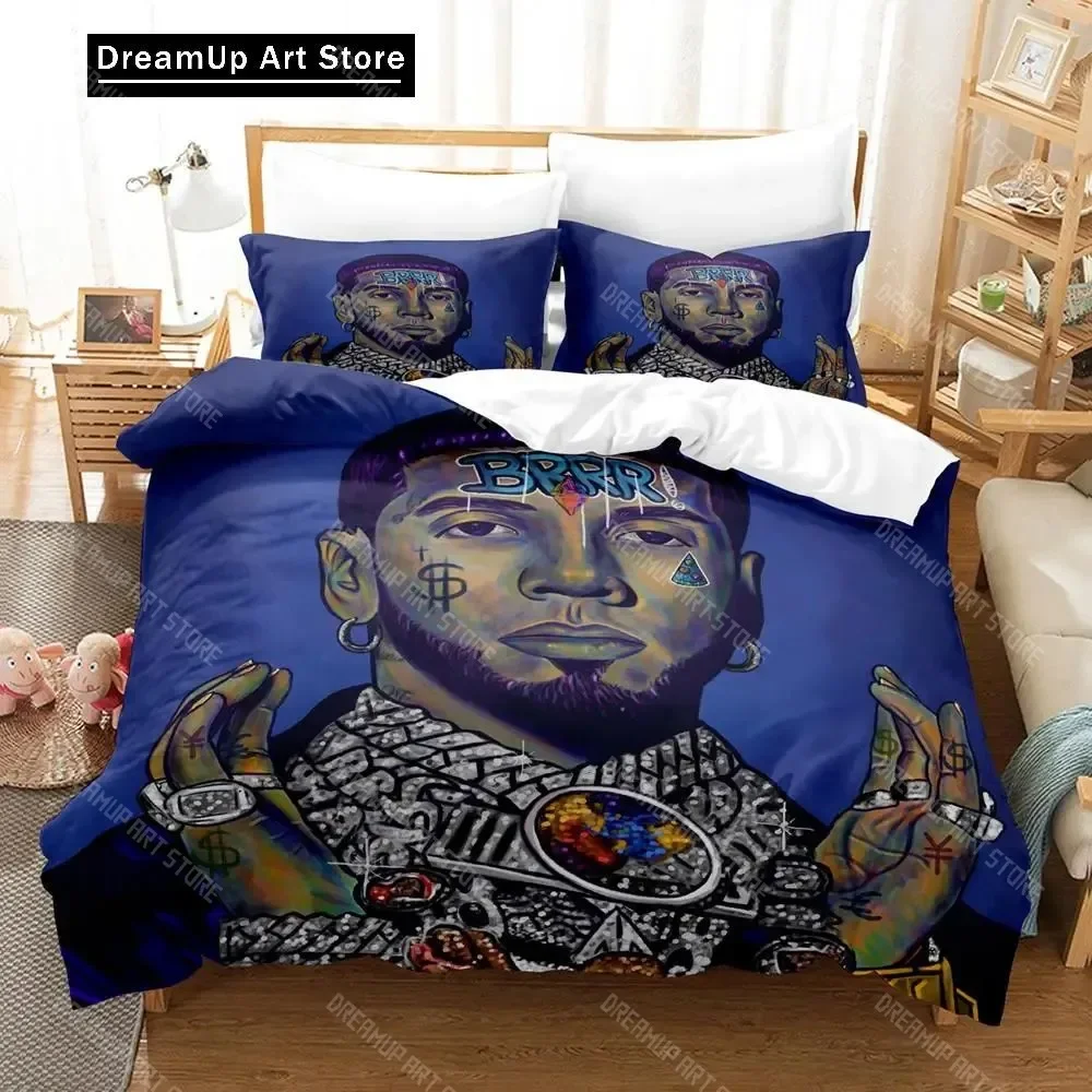 

3D Print Anuel Aa Real Hasta La Bedding Set Boys Girls Twin Queen Size Duvet Cover Pillowcase Bed Kids Adult Fashion Home