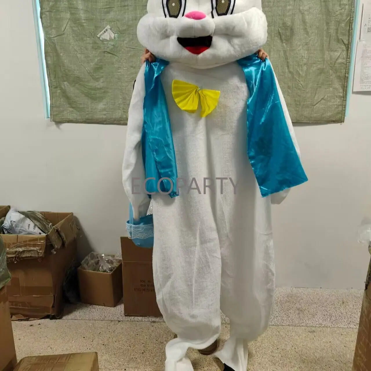 Costume de mascotte de lapin de Pâques pour femme, robe de paupières, déguisements, cosplay sexy, livraison directe, taille adulte