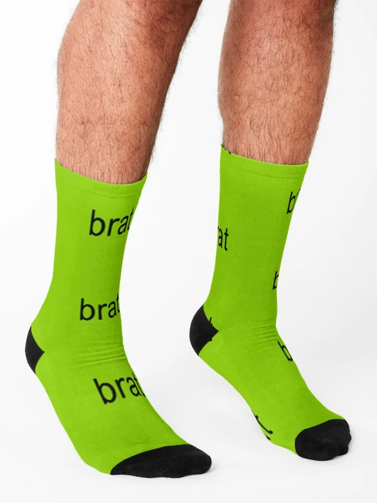 Brat charli xcx album cover art Socks gifts valentine gift ideas Socks Women's Men's