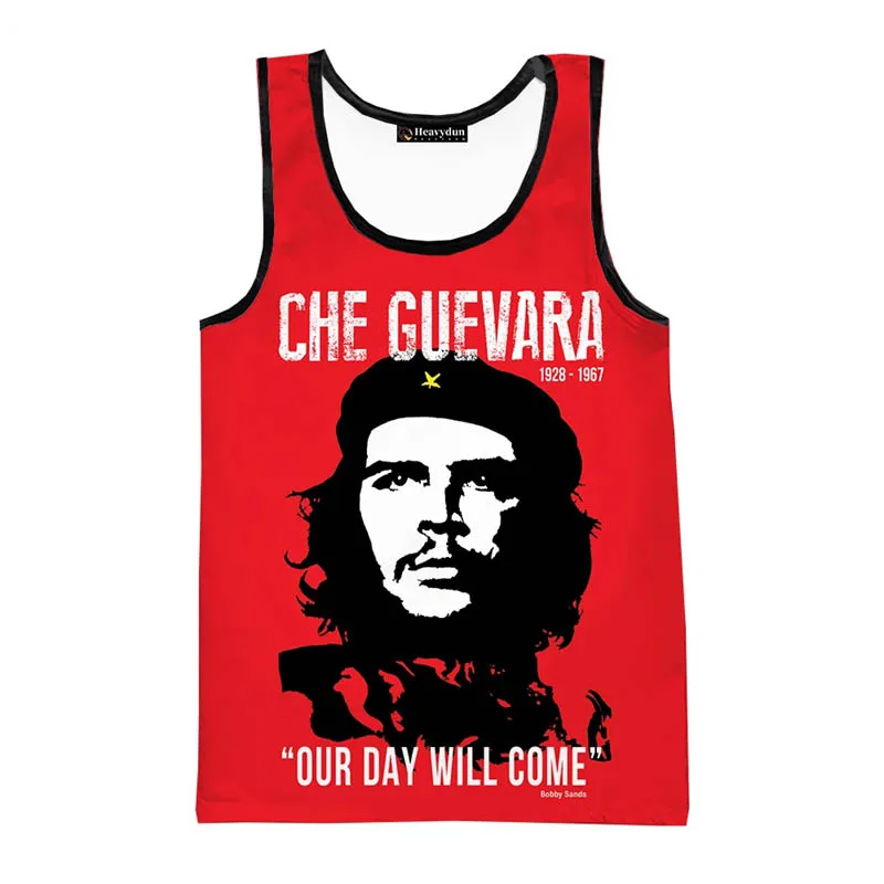 2024 Che Guevar 3D Print Tank Tops Men's Clothing Retro Casual Streetwear Quick-drying Sleeveless Shirts Women Ropa Hombre