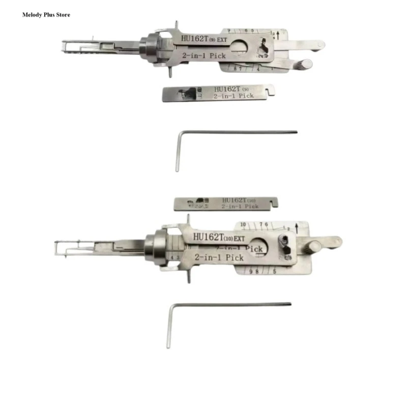 LISHI 2 IN 1 Ganzua HU162T(9) EXT HU162T(10) EXT LOCKSMITH TOOL for NEW for VW  for  Audi  for Skoda Porsche Key Way Entry Tool