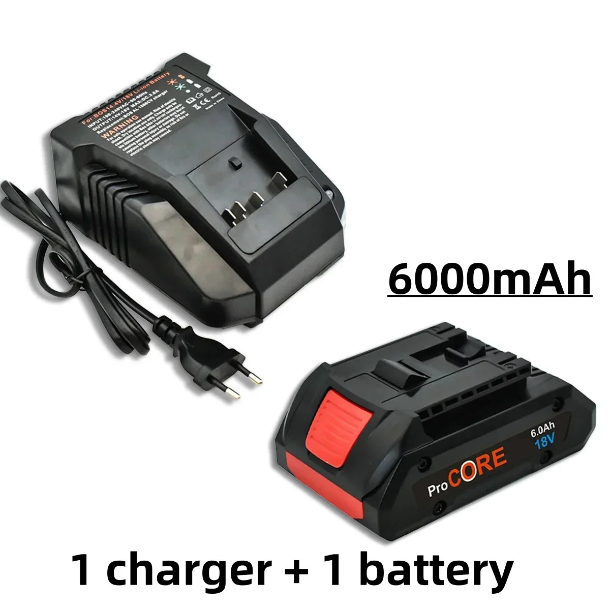 IS geschikt voor BOSCH Professional 4.0Ah5.0Ah6.0Ah batterij Pro CORE18v lithium-ion batterij vervanging BAT609BAT618met bms
