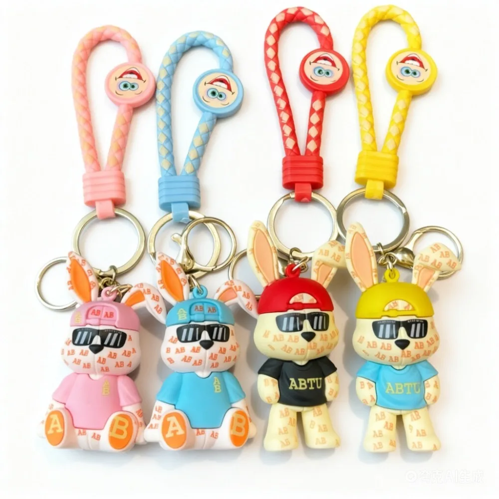 

Милые солнцезащитные очки в виде кролика, аниме-брелоки, фигурки, модели для школьных сумок, аксессуары, высококачественные игрушки для мужчин и женщин, подарки на день рождения