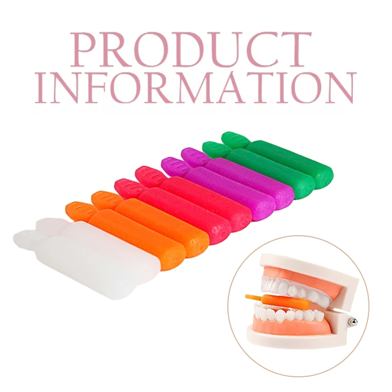 2Pcs Chewable Silicone Dental Braces Invisible Braces Orthodontic Bite Glue Orthodontic  Appliances Biting Stick