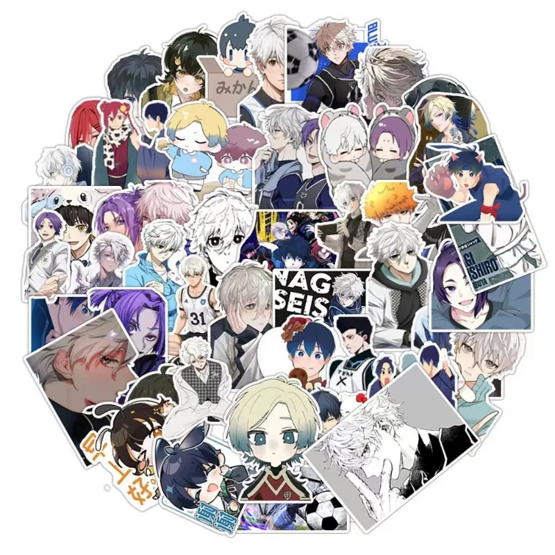 50/30/10PCS Isagi Yoichi Chigiri Hyoma Bachira Meguru Kuon Wataru Popular Anime Graffiti Waterproof Stationery Notebook Stickers