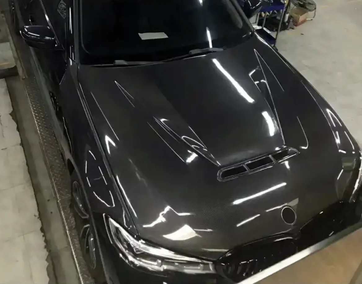

Hood For BMW G20 G28 Engine Cover Real Carbon Fiber Bonnet Cover With Vents CS GTS Style