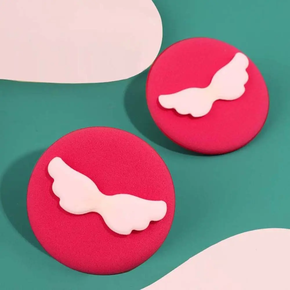 2Pcs/set Dry and Wet Use Makeup Powder Puff Wings Shape Puff Set Puff Cosmetic Puff Non Latex Makeup Foundation Powder Puff