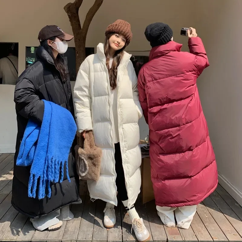 

2025 New Parkas Women Winter Jacket Snow Wear Long Coat Warm Parka Stand Collar Female Cotton Padded Jackets Outwear
