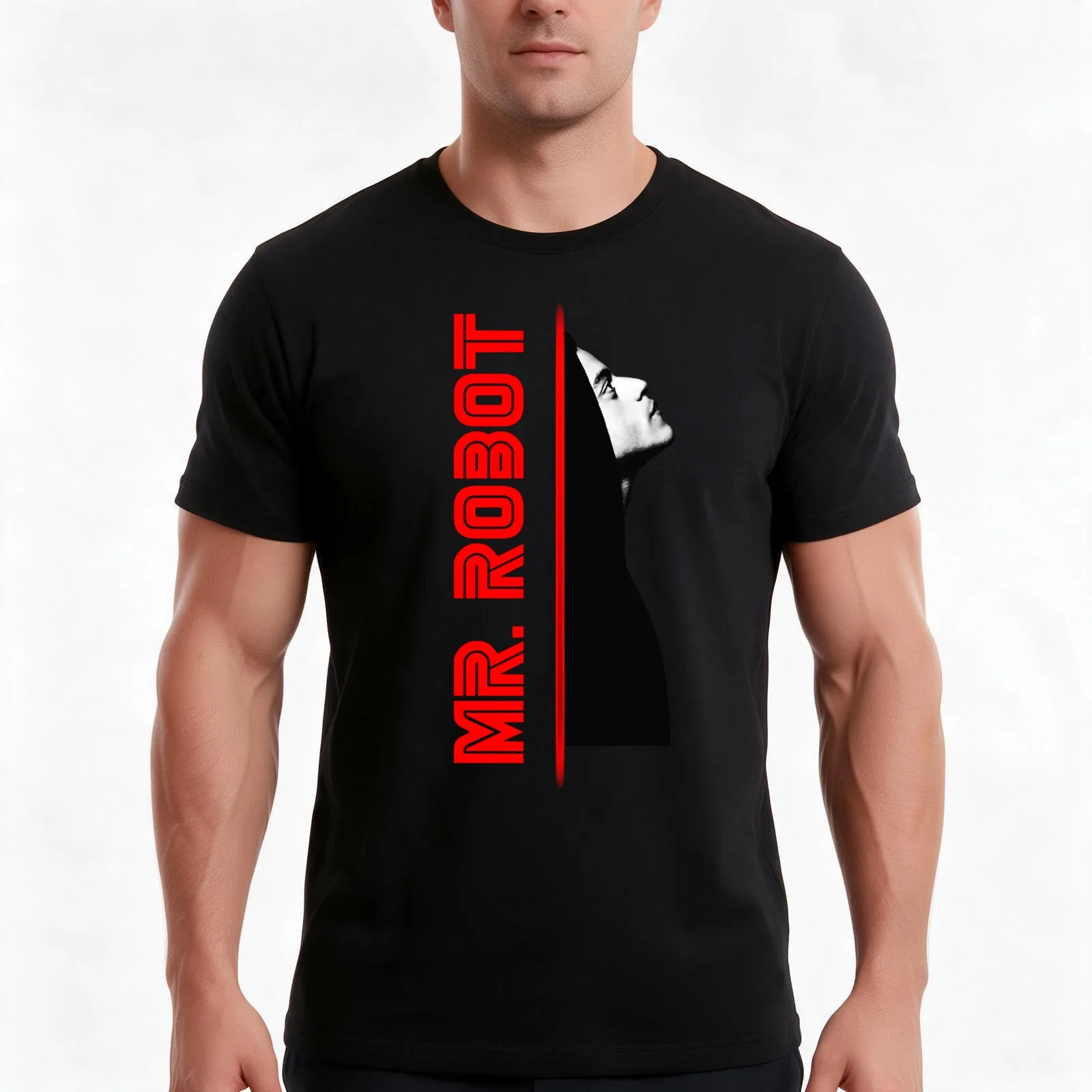 Elliot Black T-Shirt Summer Casual Cotton Tee Oversized Streetwear Tops Vintage Graphic Print Loose Fit Short Sleeve