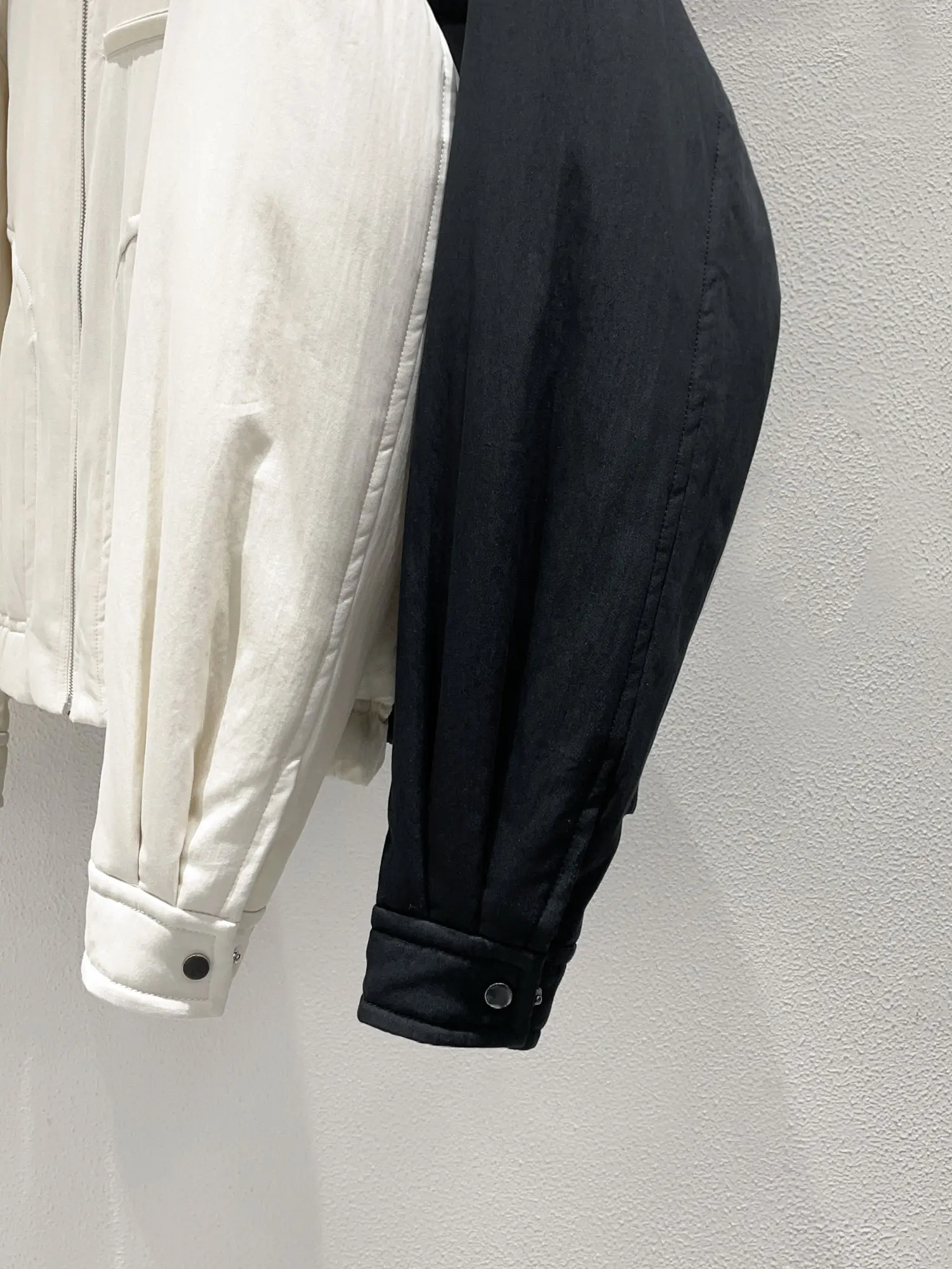 本物の Noxiao La 春 2025 新作 Sle KP スタンドカラー ハリントン ジャエット コットン アウター 韓国 Sle ストレート カット