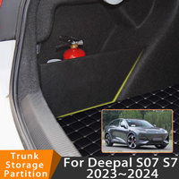 Auto Accessories For Deepal S07 S7 2023~2024 Thickening Upgrade Organizer Trunk Side Partition Trunk Interior Storage Box Parts