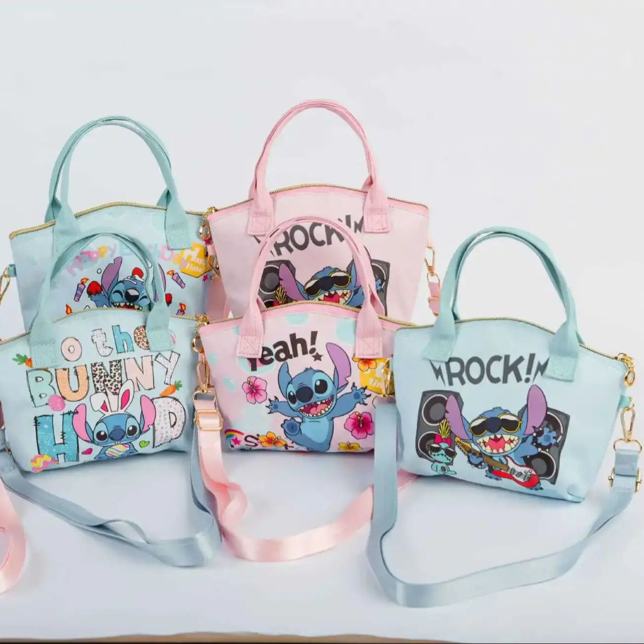 

Kawaii Disney Stitch Shoulder Bags Cute Kid's Cartoon Anime Stitch Handbag Large Capacity Cartoon Crossbody Bag Girls Gifts