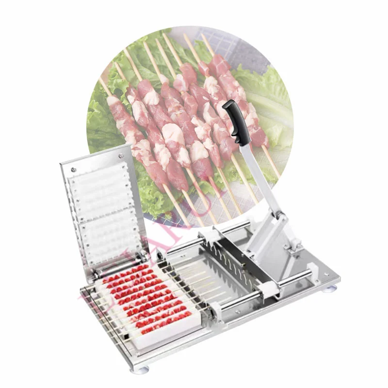 

Stainless Steel Shish Kabob Skewer Making Machine Manual Kebab Skewer Maker Machine