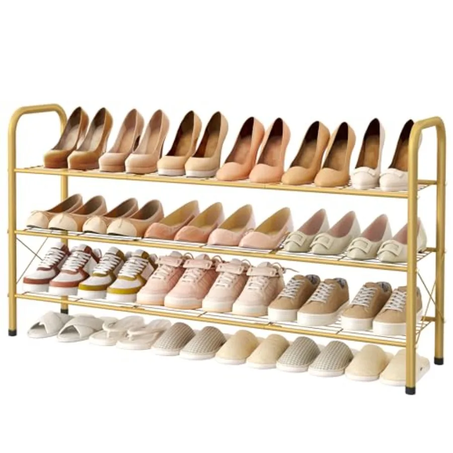 

Mesh Style Shoe Rack Entryway Shoe Shelf Shoe Storage Organizer Shoe Rack for Closet Space Save for Bathroom Garage Hallway Bed