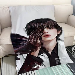 Sofa Cover Blanket King Size BTS V Fanart Cobija Thermal Blankets for Bed Blanket 150cm X 200cm Microfiber Bedding Home Interior