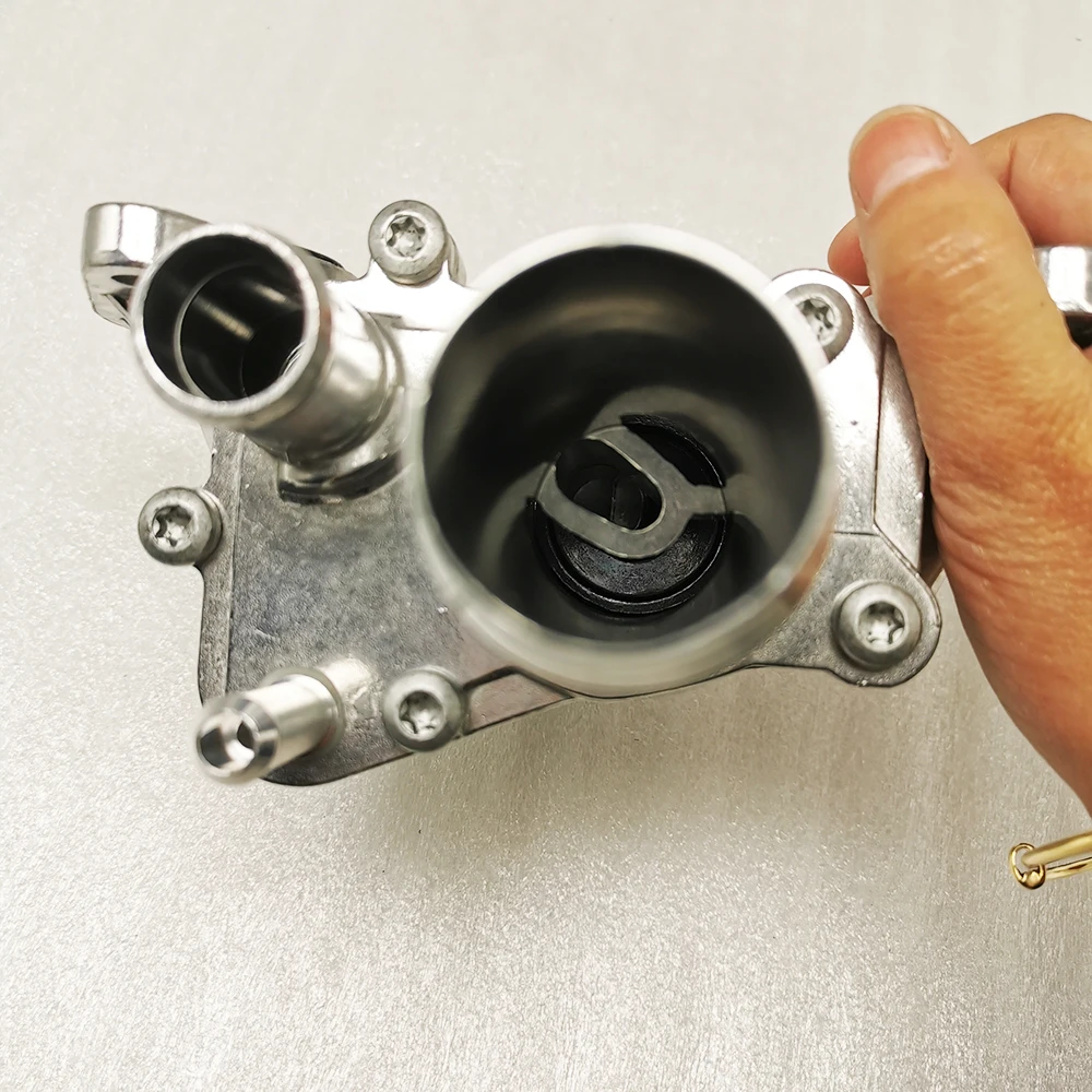 Kit thermostat aluminium LR 073372 untuk L dan R 2ange Rover Sport Discovery LR3 4 2.7 3.0 diesel Jaguar XF pipa knalpot