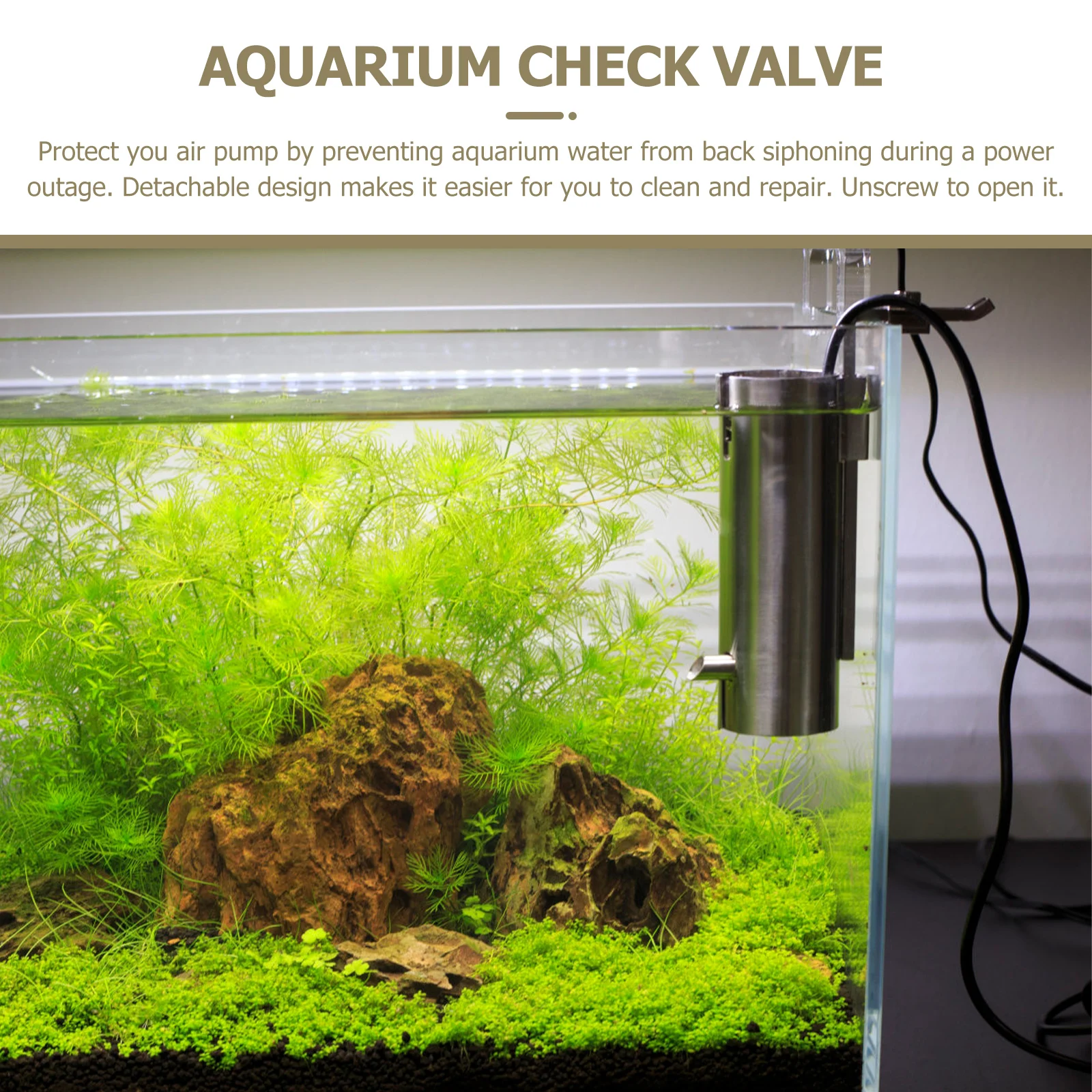 

20pcs Aquarium Check Valves Durable Plastic Valve Way Fish Air Pump Accessories Tank Accessories Prevent Backflow