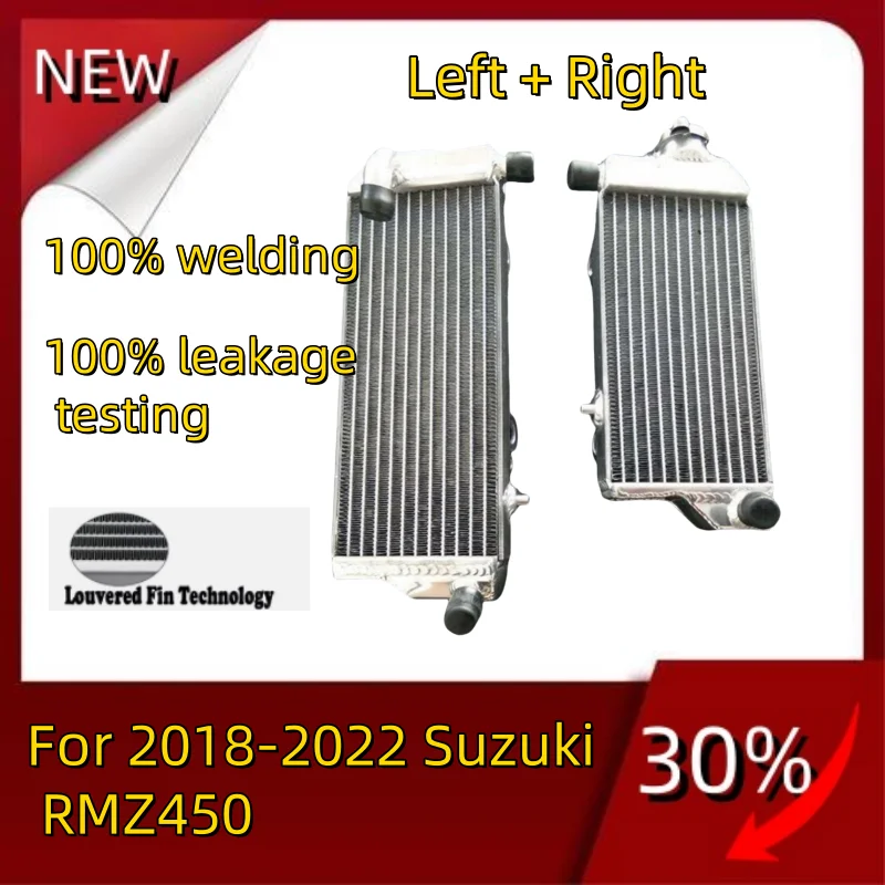 

NEW left + right all Aluminum Radiator For 2018-2022 Suzuki RMZ450 RMZ 450 Cooler Cooling Coolant 2018 2019 2020 2021 2022