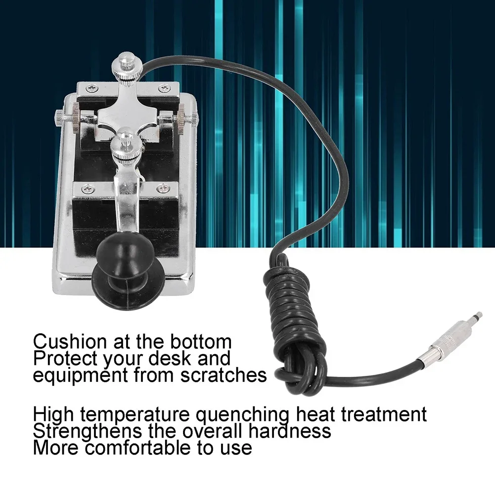 

For CW Communications Made Easy with the Reliable Stainless Steel For Morse Telegraph Key Featuring Practicality