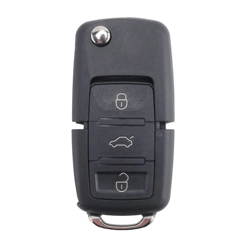 AEA7-Car Remote Key For Xhorse XKB501EN Universal Wire Remote Key Flip Fob 3 Buttons For VW B5 Type VVDI Key Tool