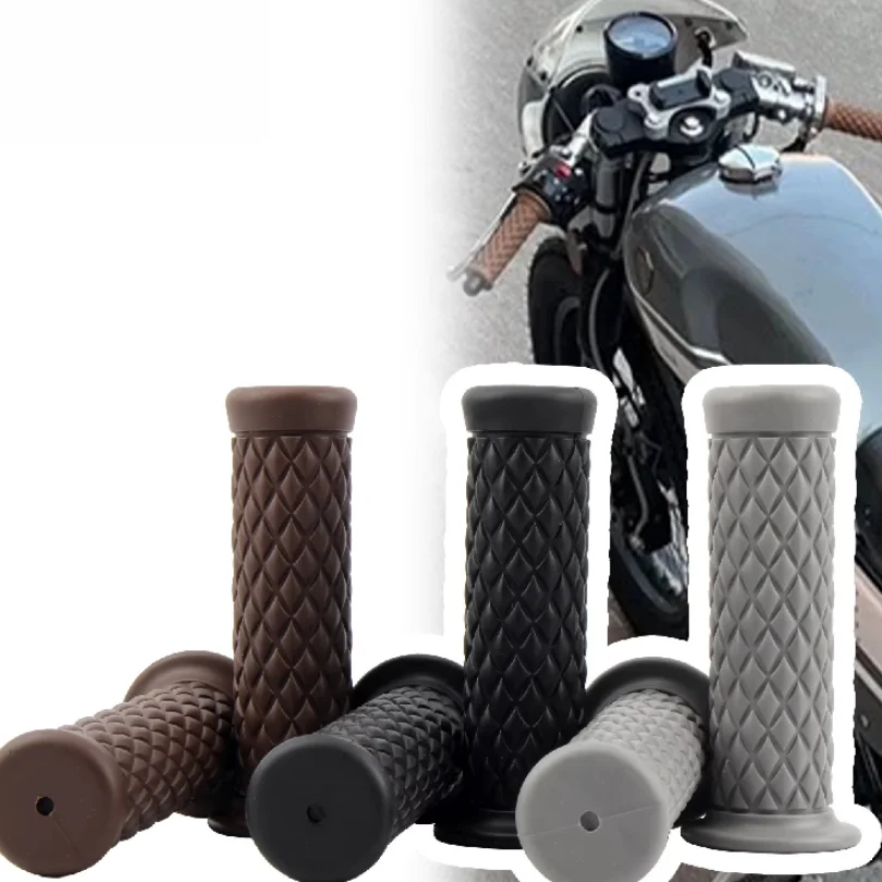 Motorcycle Grips Handle Non Slip Rubber Handlebar Grips Universal Motorbike Dirt Pit Bike For Harley Yamaha MT07 7/8