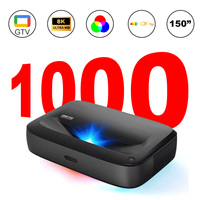 ProjeStar H2 Mini 1000ANSI Short Throw Projector 4k 8K Support Triple Laser Movie Google TV 5G Wifi Video Home Theater Projector