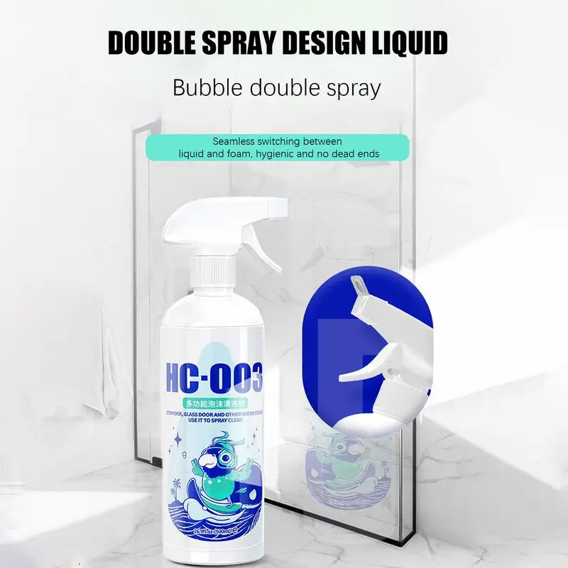 Stubborn Stains Cleaner 500ml Bathroom Limescale Remover Shower Cleaner Limescale Cleaner Descaling Cleaning Agent For Bath