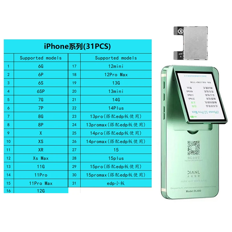 DL400 Pro LCD Tester for iPhone 13/14/15 Pro Max