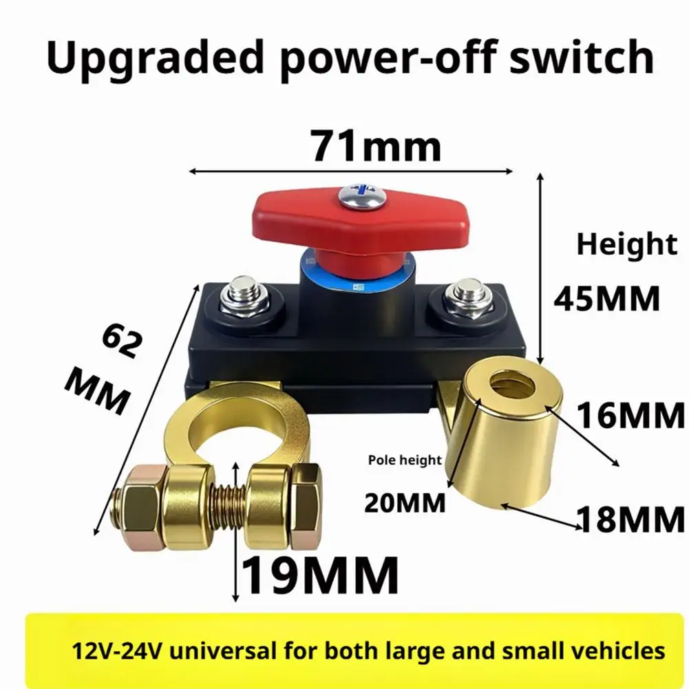 Positiver & Negativer Pol General Motors Batterie-Trennschalter 12V24V Anti-Leckage-Trennschalter Batterie-Gesamtleistung