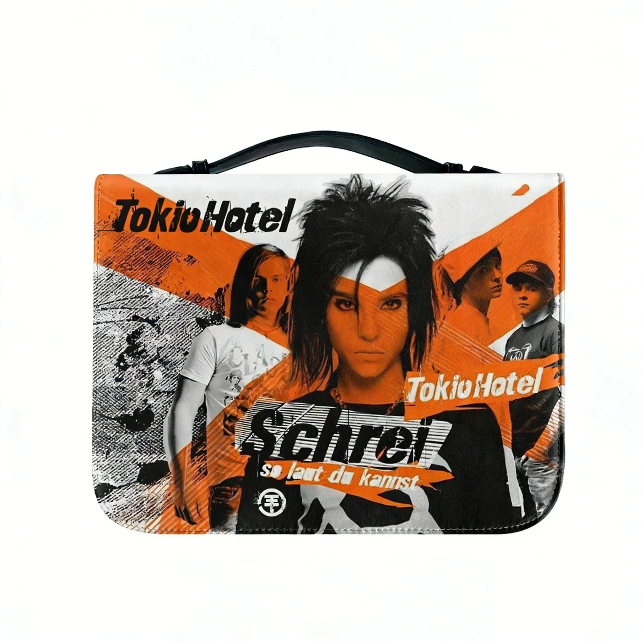 Tokio Hotel Rock Band Bible Bags Christian Gifts Personalized Cover Bible Pack Waterproof Leather Bag Pockets Package Case