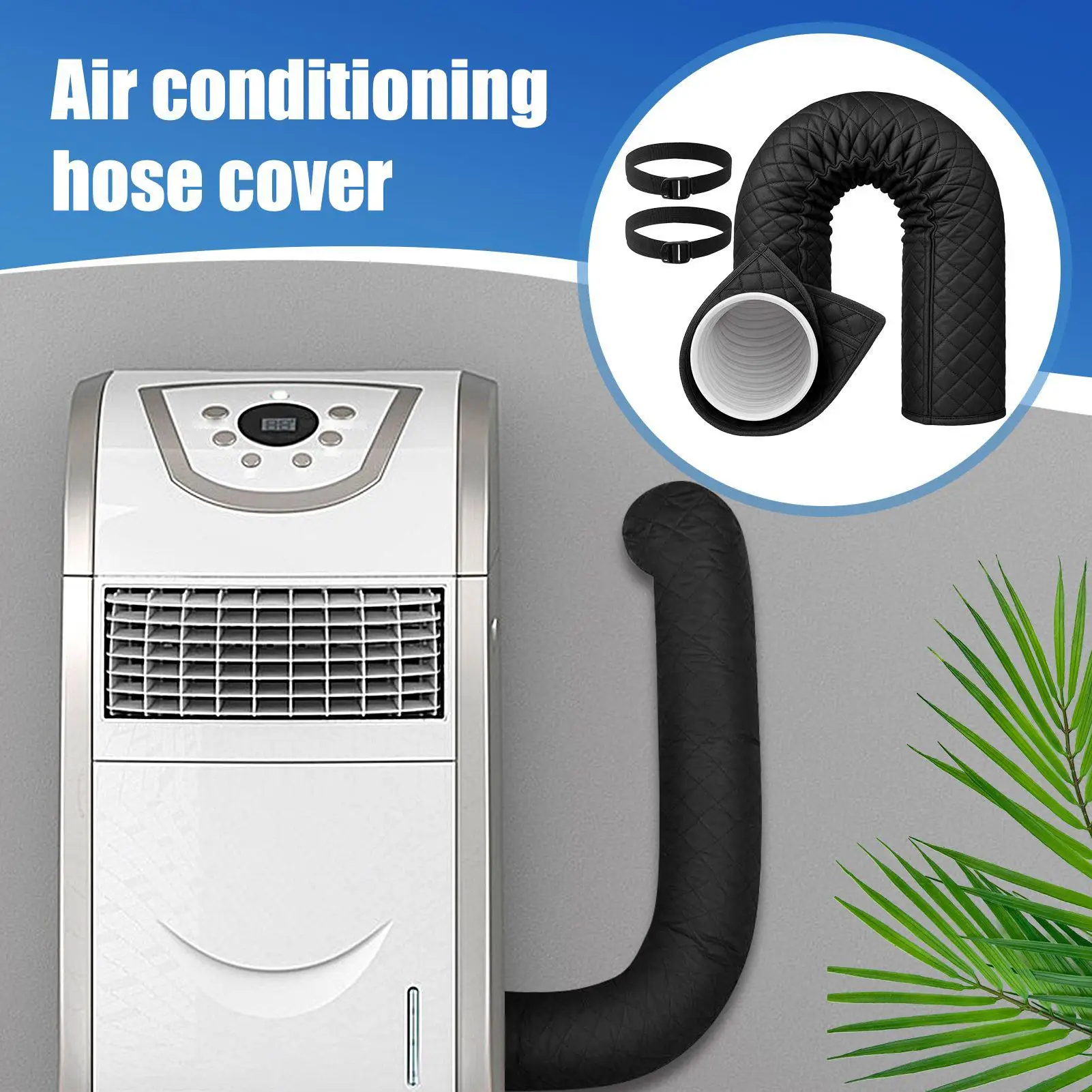 Air Conditioner Hose Cover Insulated AC Hose Sleeve Pipe Protector For Commercial Buildings Kitchen Home Basement Bedroom Winter