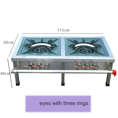 

GAS Cooktop Korean-style Stainless Steel Low Soup Stove Single-eye Braised Meat Special Stove Energy-saving Soup Stove