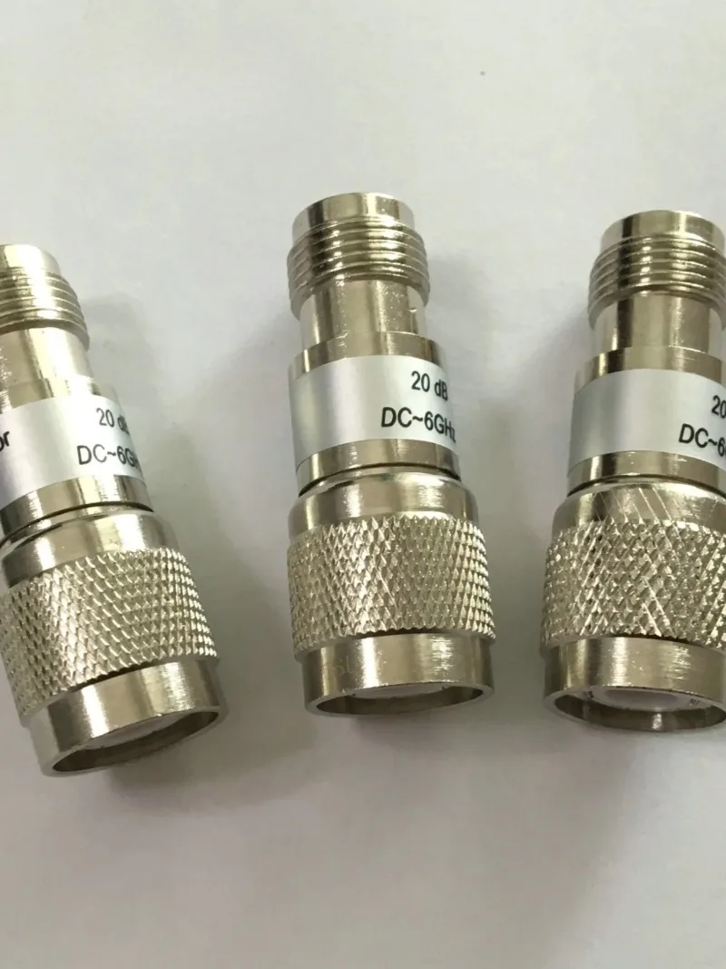 TNC Coaxial Fixed Attenuator DC-3GHz / 6GHz 2W Power, 1-30dB Attenuation Value