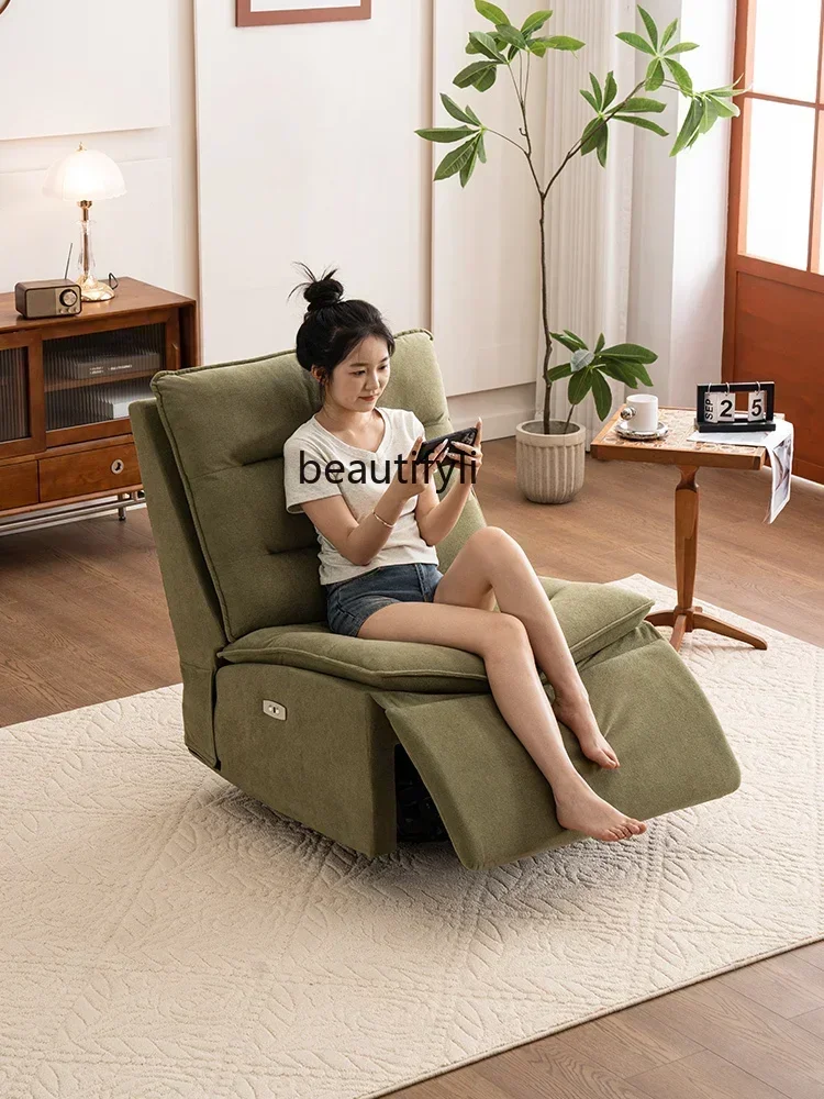 

Electric Lazy Sofa Reclining Sleeping Small Apartment Living Room Multi-Functional Rotating Sofa Rocking Chair A16