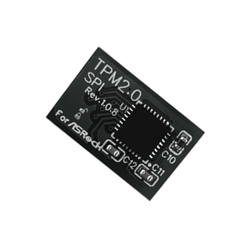 Tpm 2.0 Encryptie Beveiligingsmodule Remote Card 14 Pin Spi Tpm2.0 Beveiligingsmodule Voor Asrock Moederbord