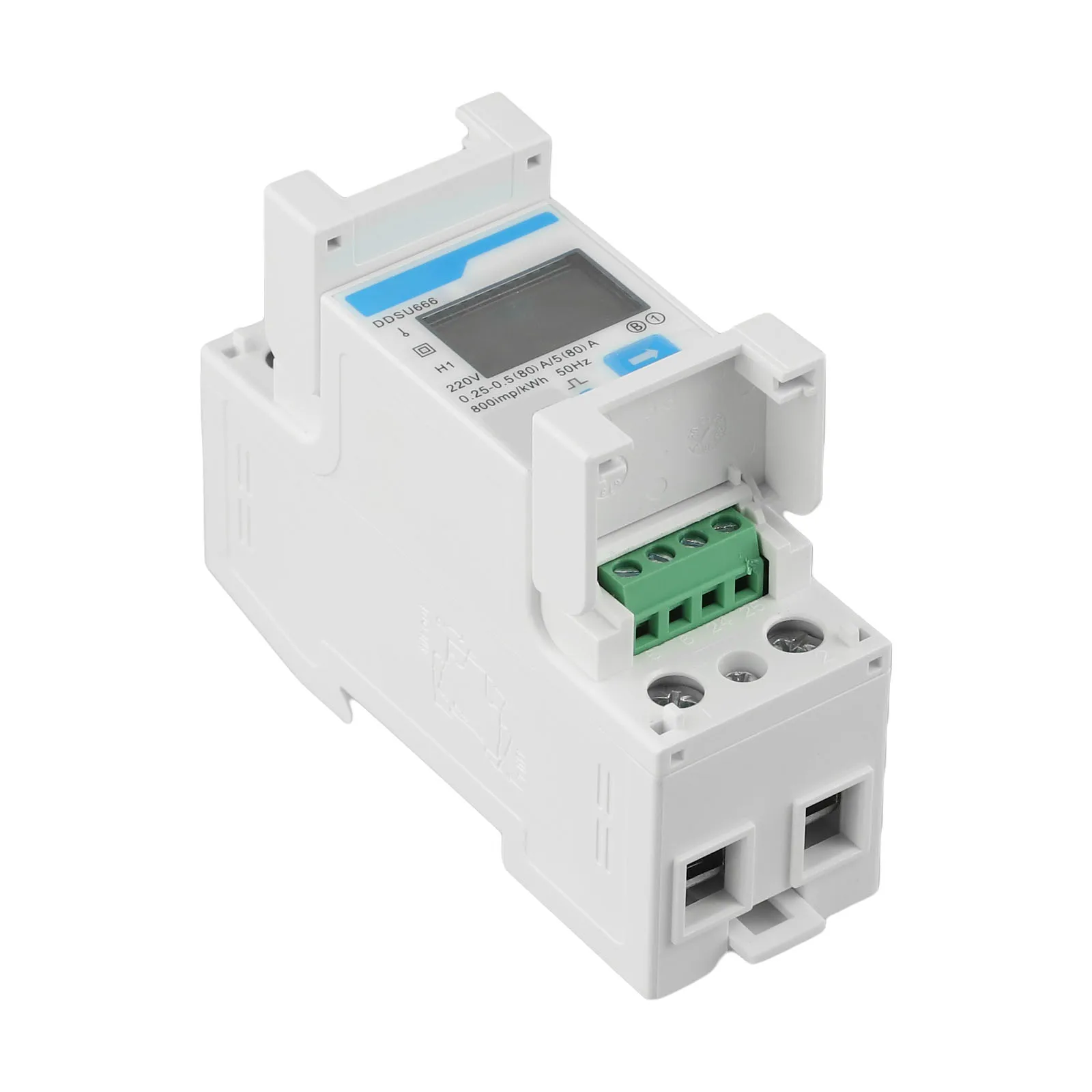 DDSU666 Electricity Meter for Solar PV Systems and EV Chargers Single Phase DIN Rail RS485 for Smart Energy Power Monitoring