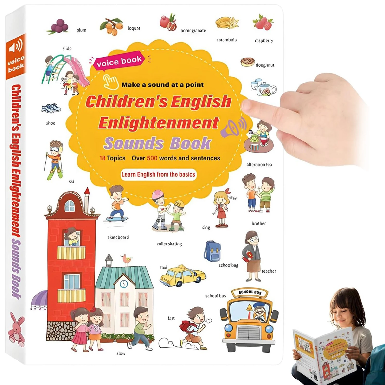 Interactive Audio Sound Books 500+ Words Talking Interactive