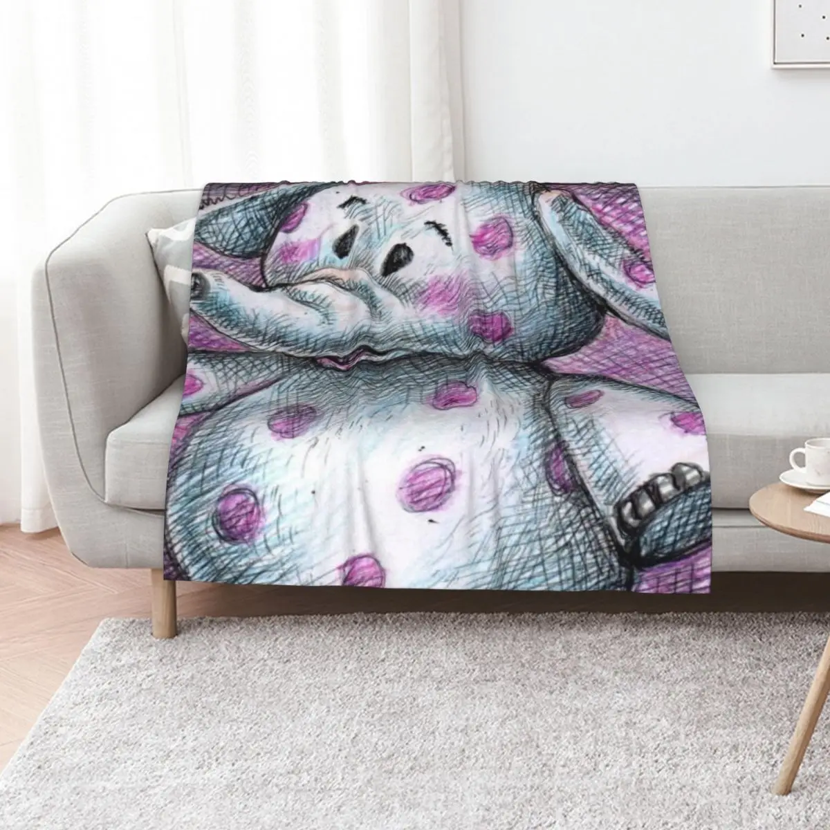 Spotted Pink Elephant | DreamscapesbyTeresa Throw Blanket Sofas For Sofa Thin Luxury Designer Plaid Blankets